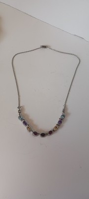 Ever True Multi Gemstone Necklace. 9 Natural Gemstones.