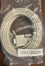 25ft Null Modem Cable, DB9 Male to DB9 Female, 10D1-20225, NEW