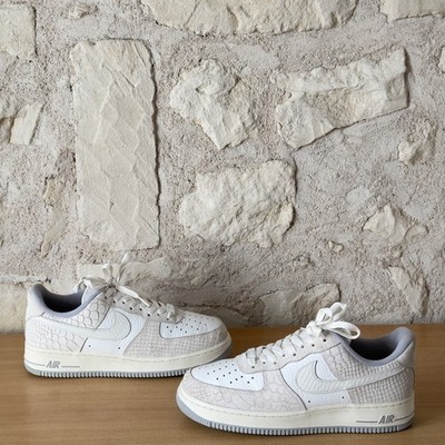 Nike Air Force 1 '07 White Python Sneaker Leder Animal Print Schlange Damen 41