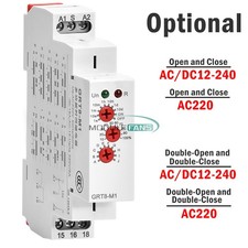 AC/DC12V-240V AC220V 16A On Delay Off Delay Timer Delay Relay Time relay DinRail
