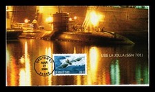 DR JIM STAMPS US COVER LOS ANGELES CLASS NAVY SUBMARINES FDC USS LA JOLLA