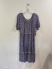 NWT! Coastal Comfort Ditsy Floral Tiered Peasant Dress, Size S
