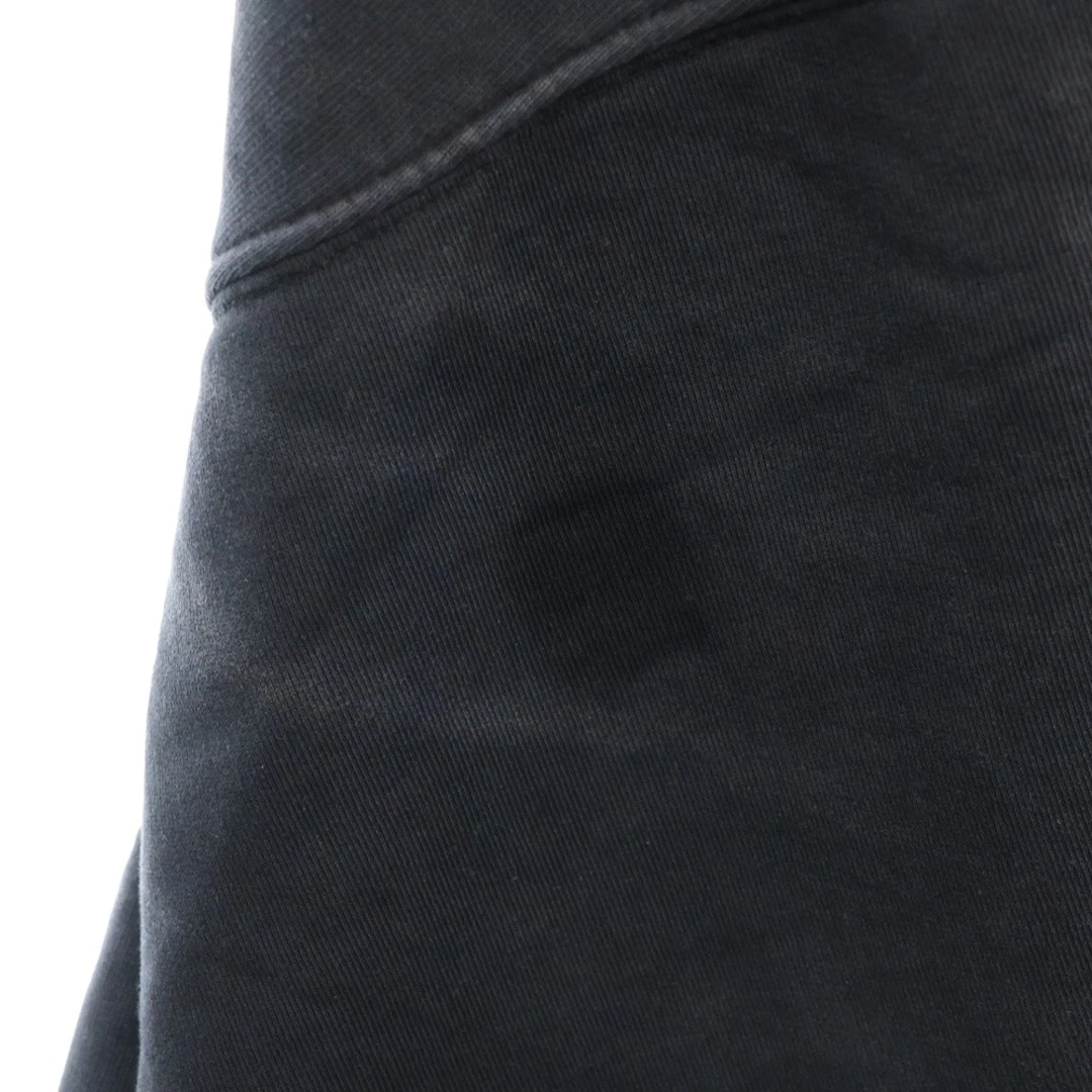 Felpa con cappuccio BALENCIAGA 23SS nastro stampa logo invecchiato pullover nero usata 00a6