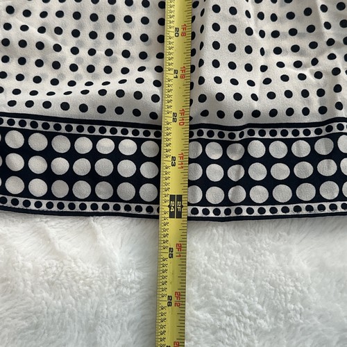 J.Crew Damen-Tanktop elfenbeinfarben schwarz gepunktet Größe 2 ärmellose Bluse - Bild 3 von 6