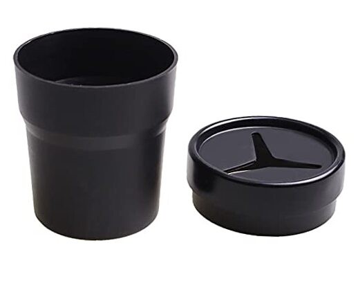 Car Change Holder with Lid Automotive Plastic Garbage Cans 250 mL (0.06