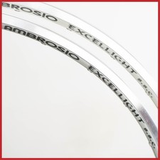 NOS AMBROSIO EXCELLIGHT clincher RIMS 28" 700c 28h VINTAGE ROAD BIKE SILVER