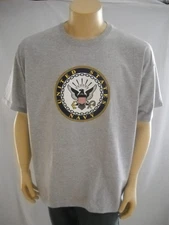 NCAA Naval Academy Uni Sex T Shirt Gray MIDSHIPMEN "NAVY" Officially Licensed