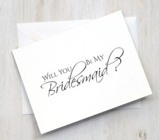 Will You Be My Bridesmaid Cards SET OF 8 Proposal Card Wedding Party Ask Script