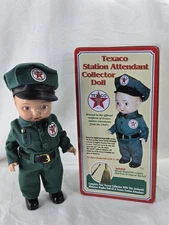 Texaco Oil Co. Station Attendant  Buddy Lee 13" Doll w Tin #2982 New in Box