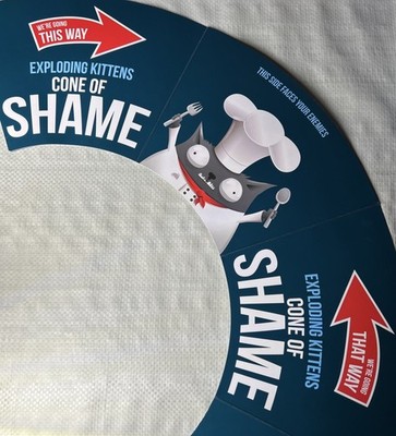 Exploding Kittens Cone of Shame Wearable Turn Tracker Replacement