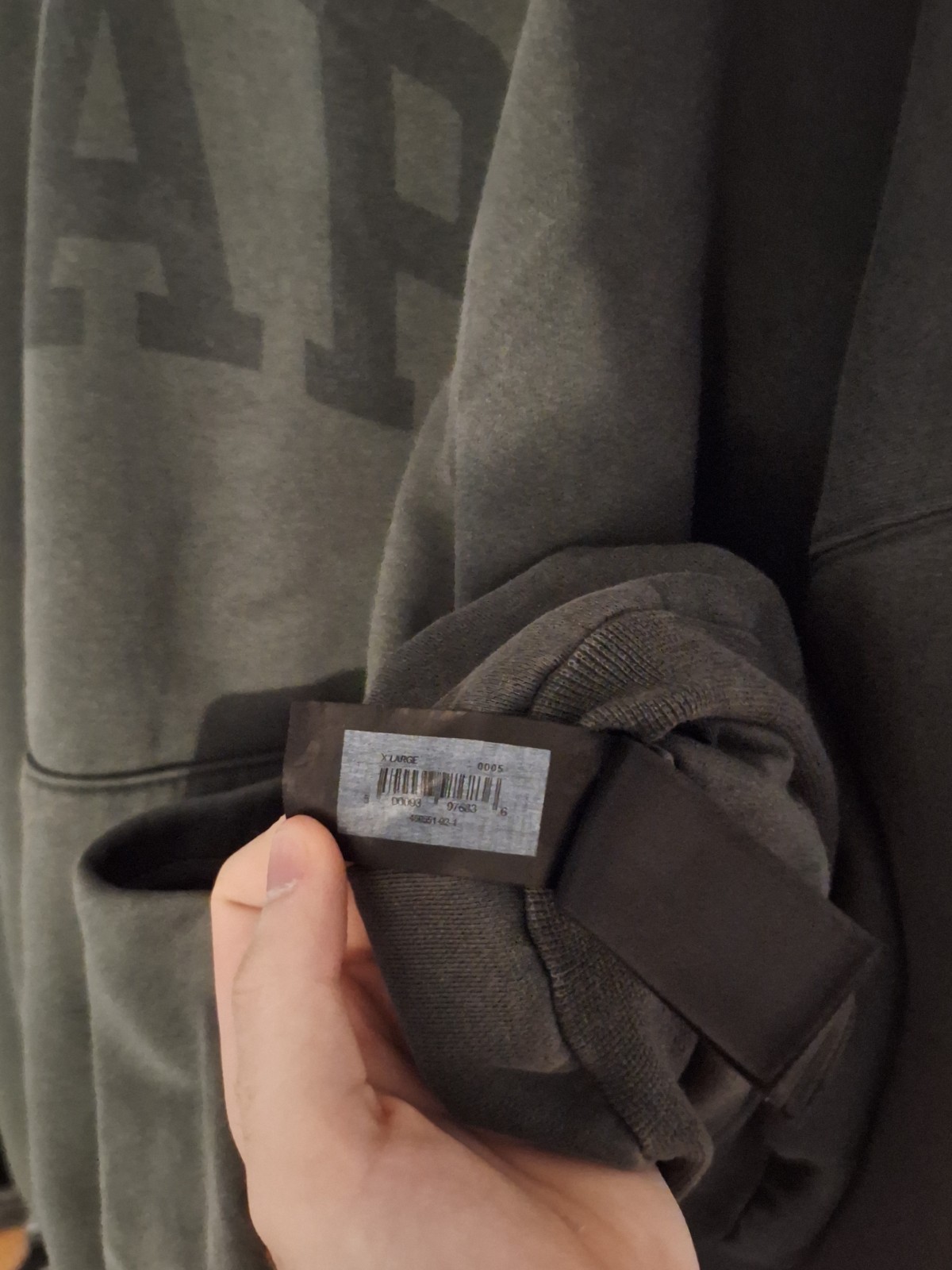 Yeezy Gap Balenciaga Dark Green Dove Hoodie Size XL thumbnail 3