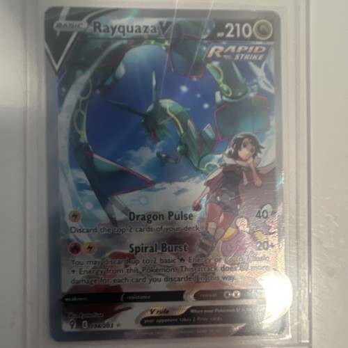 Rayquaza V Alternate Full Art Holo Ultra Rare 194/203 Evolving Skies EN