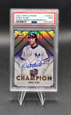 2025 Topps Chrome Derek Jeter 081 /100 World Series Champion Auto Yankees HOF 🔥