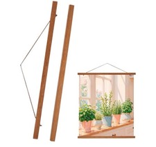 Magnetic Wooden Poster Hanger   16  Rustic Wall Frame Display