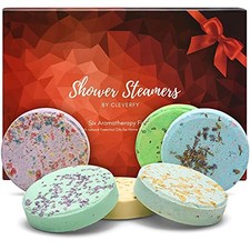 Shower Steamers Aromatherapy - Variety Pack of 6 Shower Bombs. Red Set:
