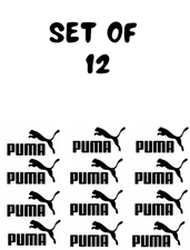 Set of 12 Puma vinyl decal stickers party decal color choice size color