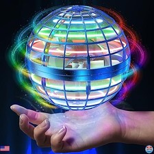 2025 Cosmic Orb Flying Ball Toy - Blue Hover Boomerang Fidget Spinner for Kids