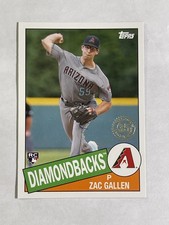 2020 Topps -1985 Topps Baseball - Zac Gallen #85-6 (RC) Rookie Card. rookie card picture