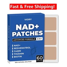 60 NAD Patches for Enhanced Energy Longevity Convenient Health Boost