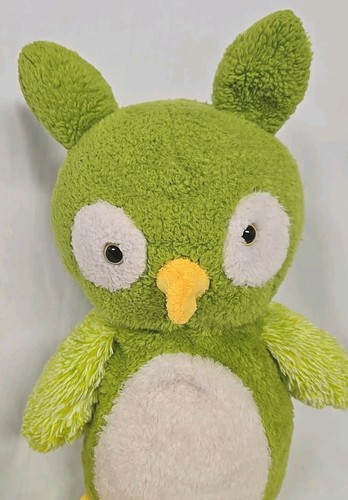 Animal Adventure Sweet Sprouts Green Owl Plush 15" Target Stuffed Toy Yellow HTF - Picture 2 of 9