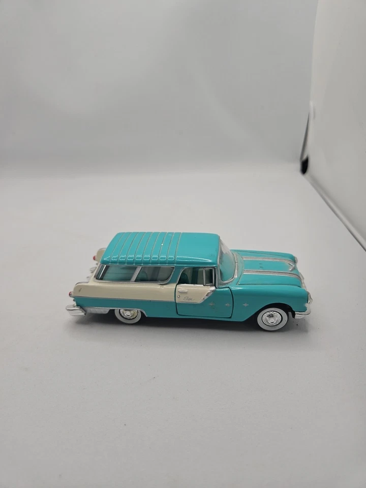 Pontiac Safari 1955, Nomad Station Wagon, Tutone turquesa y blanco 1/43 #CTR1 Foto 4 de 4