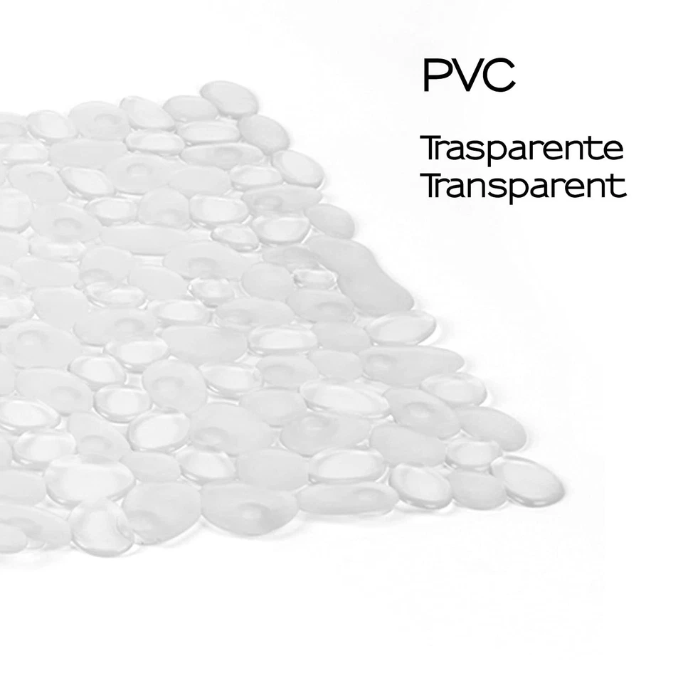 GEDY Tappetino quadro per doccia 540x570x7 mm Trasparente River TADO4010030 - Immagine 3 di 4