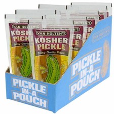 Van Holten's - Pickle-In-A-Pouch Jumbo Kosher Garlic Pickles - 12 Pack