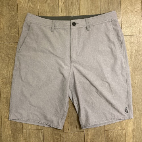 Vans Deck Siders Freizeit Shorts Herren Größe 34 Taille Grau Outdoor Hybrid Schwimmen
