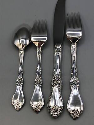ル*ル様   ROSE フォーク STERLING 925 Royal Rose by Wallace Sterling Silver individual 4 piece Place