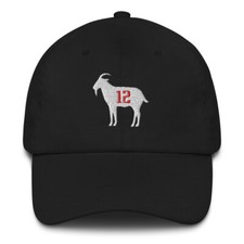 Tom Brady Hat, Tom Brady GOAT Hat, G.O.A.T. Hat, TB12 Baseball cap, Dad hat