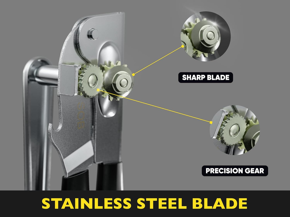 Sob Commercial Can Opener Manual Heavy Duty Easy to Use with