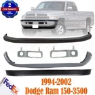 New Front Bumper Cover Kit + Bezel Trims For 1994 - 02 Dodge Ram 1500 2500 3500