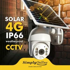 4G Solar Powered (3MP) Security Camera - Metal Casing - 2Way Audio 1Y Warranty