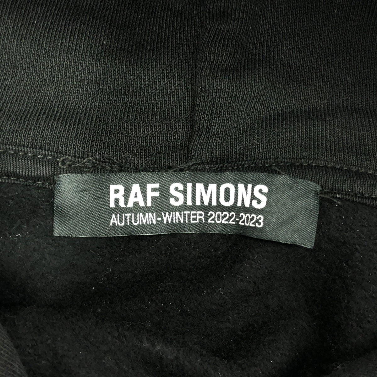 RAF SIMONS 2022 AW Die Has Cast Print On Fron Hoodie Double