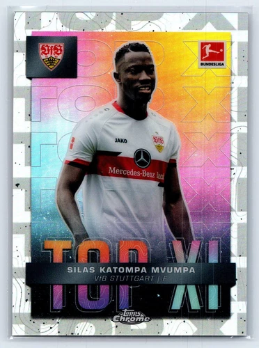 Silas Katompa Mvumpa 2021-22 Topps Chrome Bundesliga Top XI SSP Case Hit #XI-SKM