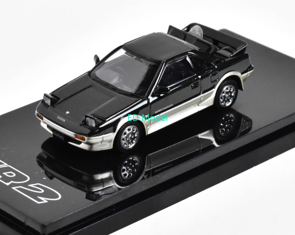 BN Hobby Japan 1:64 Dark Green MR2 Hatchback Sports Model Diecast Metal Car