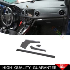 For Honda HR-V 2016-2022 Real Carbon Fiber Central Console Dashboard Strip Trim