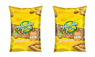 Hampton Farms Unsalted In-Shell Peanuts (2 x 5 lbs.) Fun Snacks Crunchy Healthy