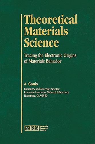 Theoretical Materials Science Gonis Hardback Materials Research Society