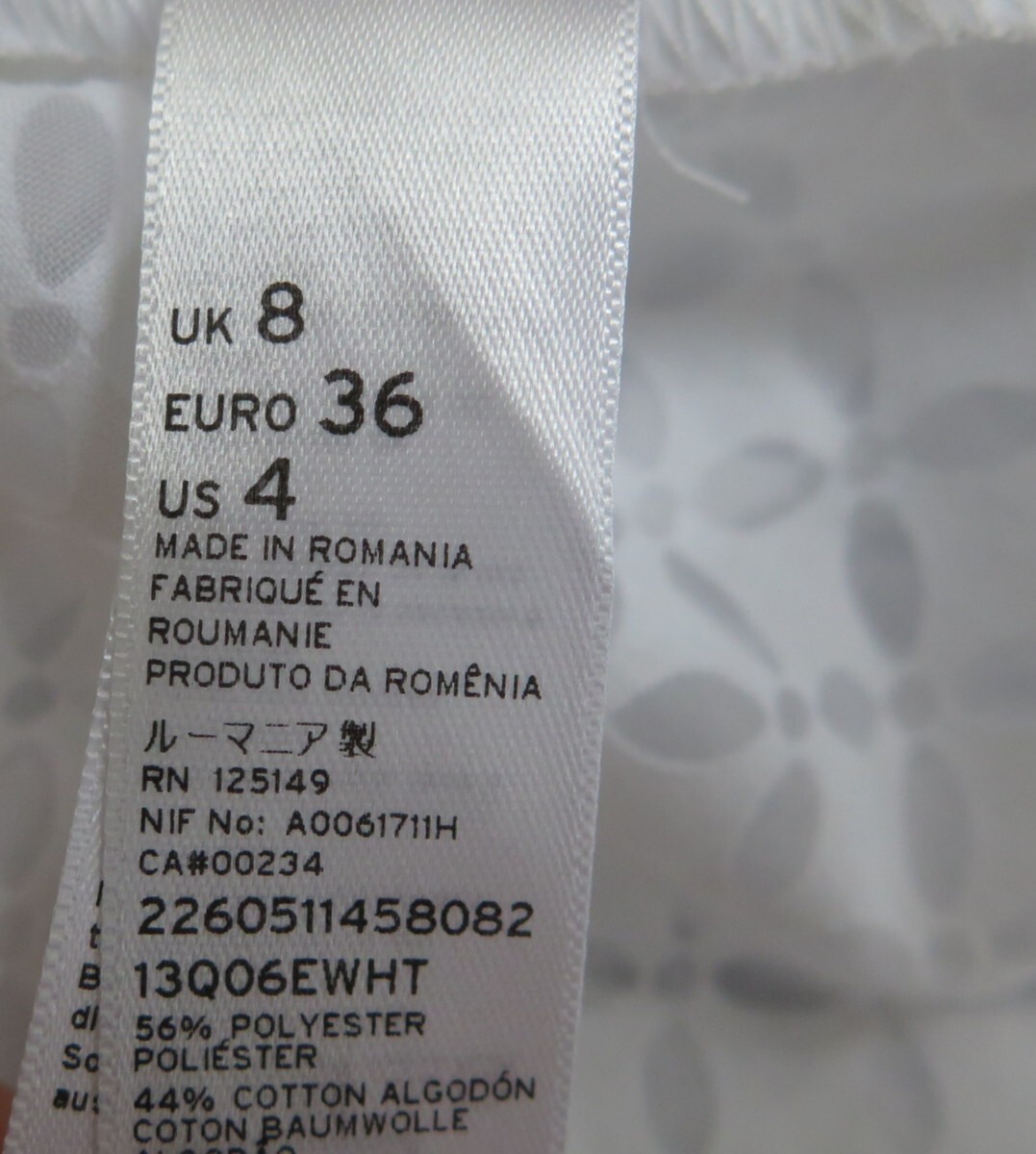 Stylish White Sheer Pattern Blouse from TOPSHOP -… - image 6