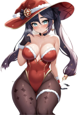Mona Genshin Impact Waifu Weatherproof Anime Sticker 6'' Car Decal