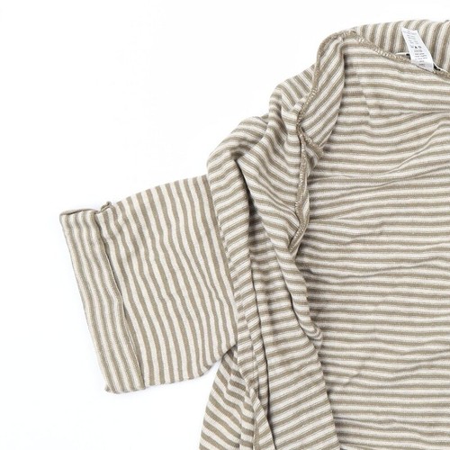 George Womens Brown Striped Jacket Size 12 - Picture 6 of 12