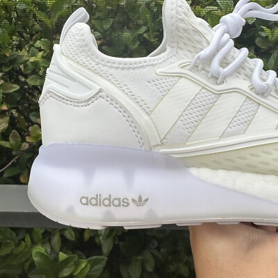 Kids 様 白 Adidas ZX 2K Boost J Cloud White Big Kid's Athletic Shoes FW1910
