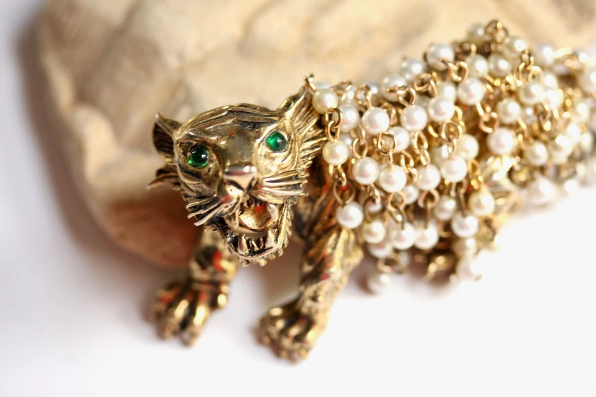 Hattie carnegie shop tiger brooch