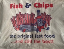 500 x Fish and Chip Paper Bags 14" x 11" Take Away Bags Catering Kitchen