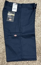 Dickies Mens Loose Fit Flat Front Work Multi-Use Pocket 13" Shorts Dark Navy 28