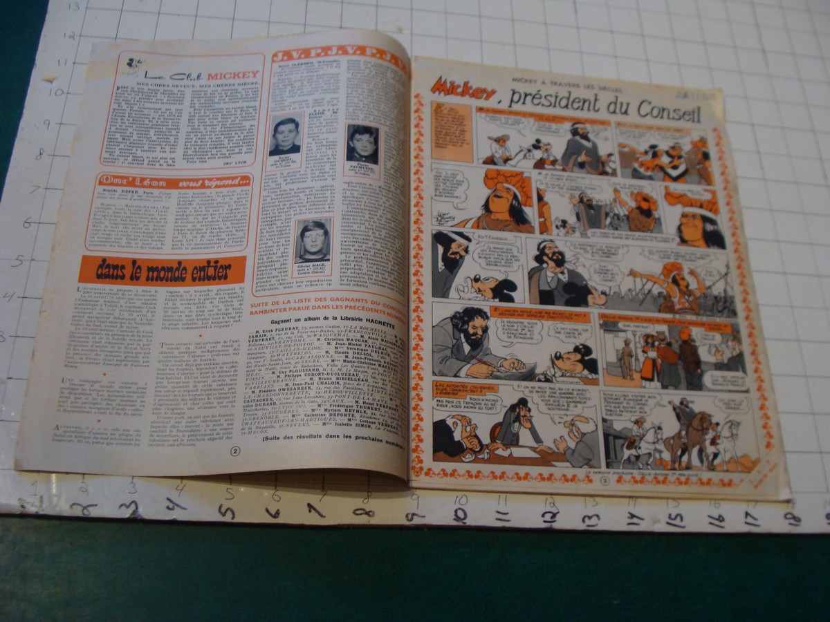vintage Le Journal de MICKEY --FRENCH COMIC BOOK/MAGAZINE #940