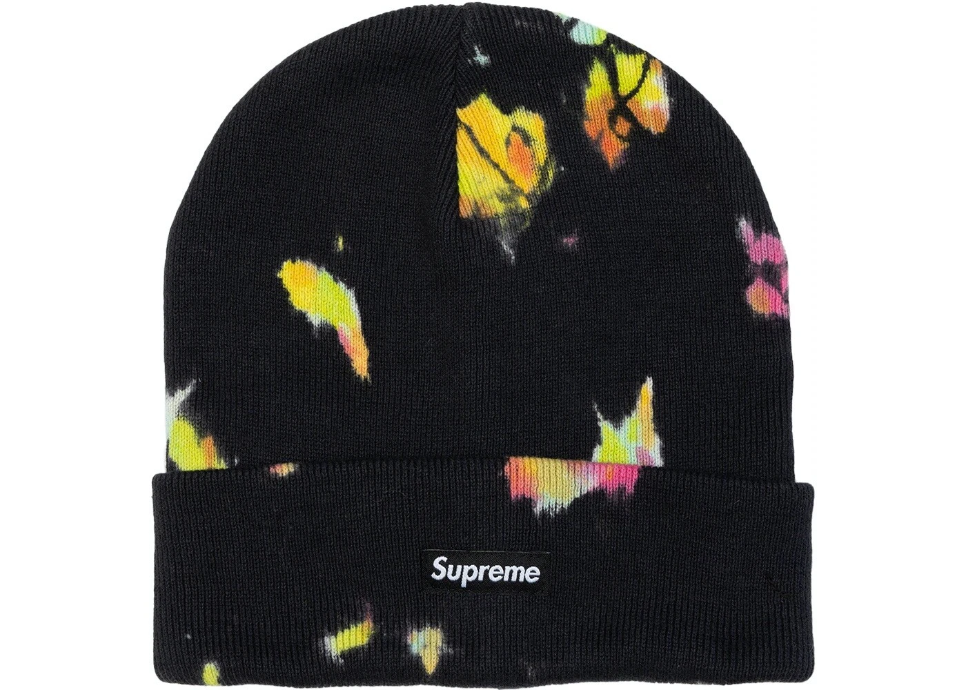 Supreme Splatter Dye Beanie noir