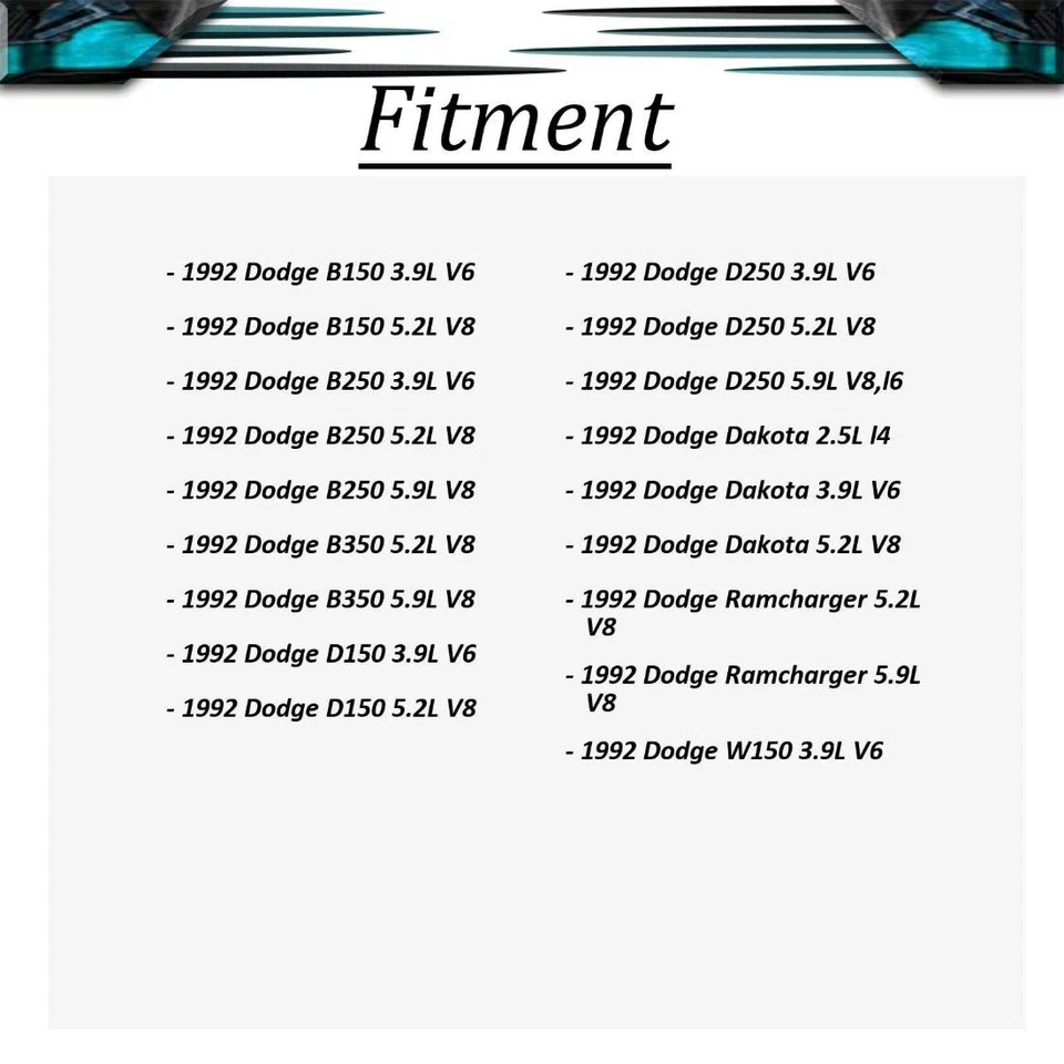 USMW Engine Water Pump 1x For Dodge Ramcharger 1992 Dodge W150 1992 - Image 2 of 4