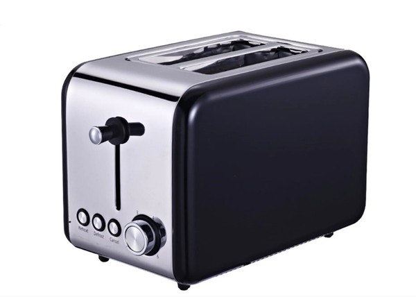 Michelino Toaster, 2 Scheiben, Edelstahl , Schwarz-Silber, Art. 74084 Neu In Ovp-image